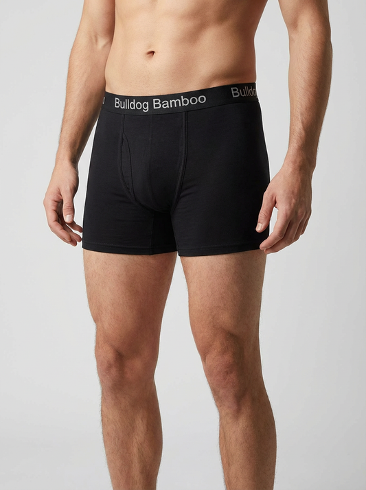 Bamboo Boxers 5 pack mixed (3 plain & 2 Bulldog logo)